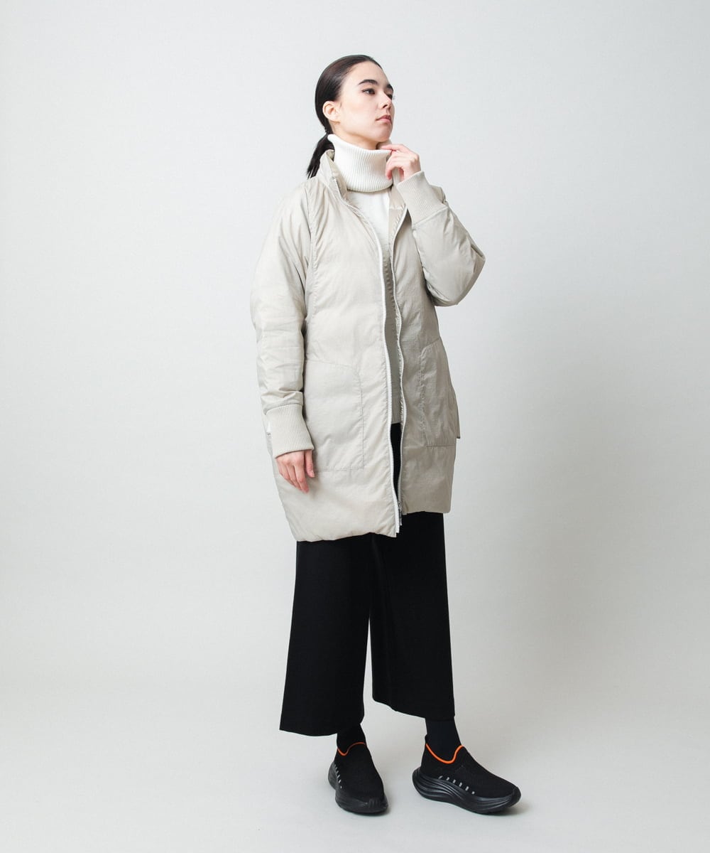 RSUCD01860 TRUNK HIROKO KOSHINO(ヒロココシノ) 【2WAY】インバーテッドデザインコート ベージュ