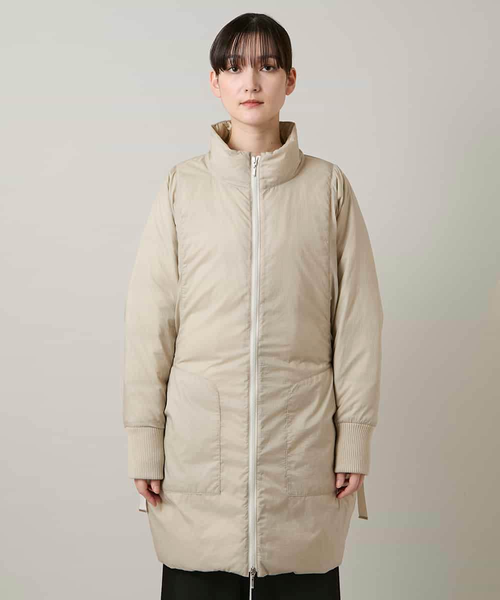 RSUCD01860 TRUNK HIROKO KOSHINO(ヒロココシノ) 【2WAY】インバーテッドデザインコート ベージュ