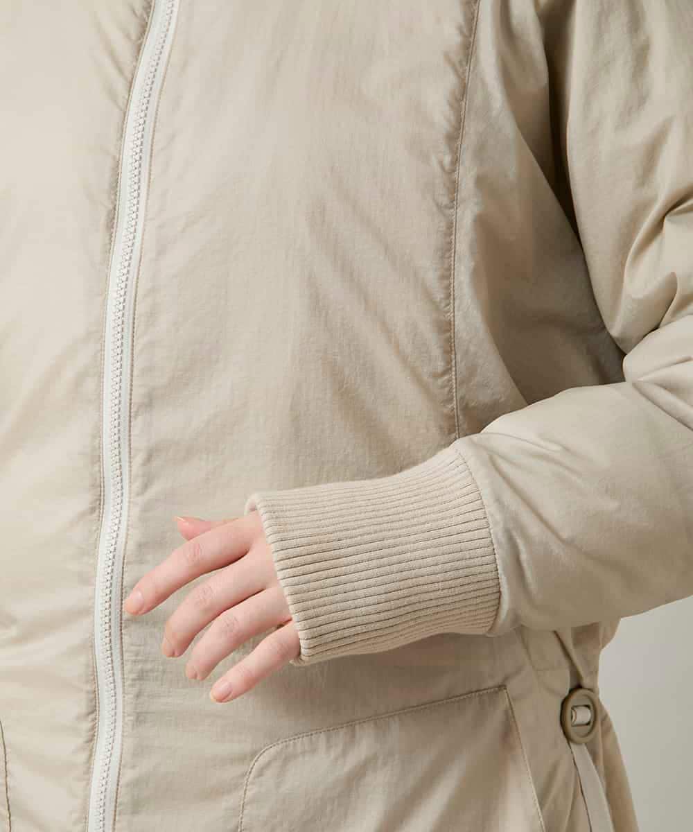 RSUCD01860 TRUNK HIROKO KOSHINO(ヒロココシノ) 【2WAY】インバーテッドデザインコート ベージュ