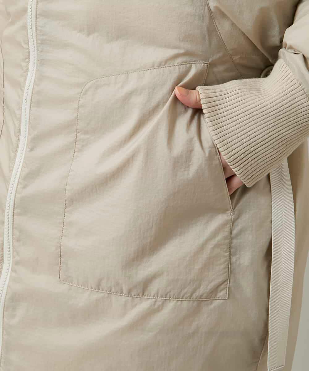 RSUCD01860 TRUNK HIROKO KOSHINO(ヒロココシノ) 【2WAY】インバーテッドデザインコート ベージュ