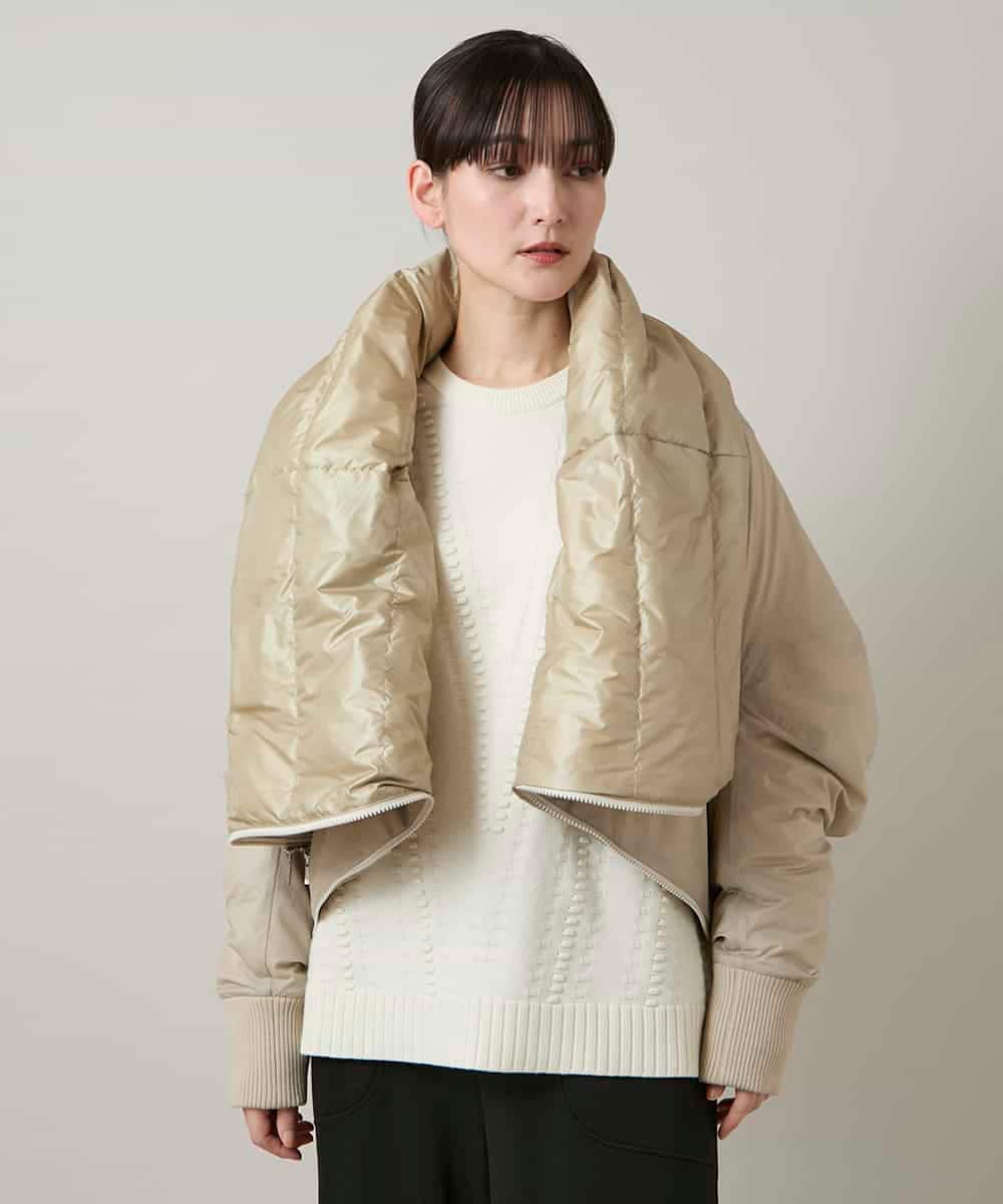 RSUCD01860 TRUNK HIROKO KOSHINO(ヒロココシノ) 【2WAY】インバーテッドデザインコート ベージュ