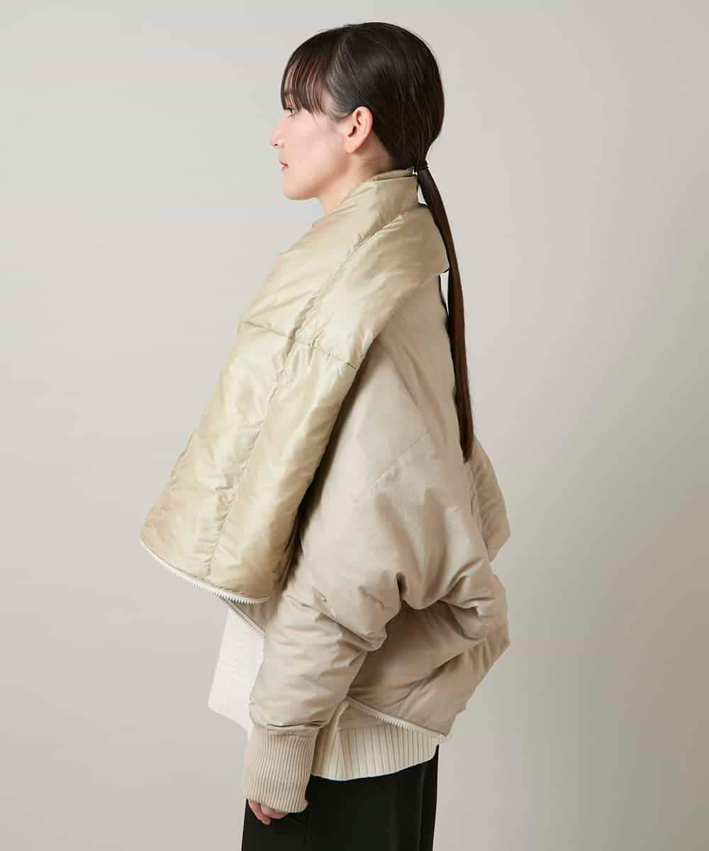 RSUCD01860 TRUNK HIROKO KOSHINO(ヒロココシノ) 【2WAY】インバーテッドデザインコート ベージュ