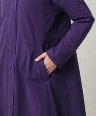 RSUCG01790 TRUNK HIROKO KOSHINO(ヒロココシノ) 【先行予約】フリーモーションタフタ中綿入りコート パープル