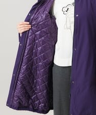 RSUCG01790 TRUNK HIROKO KOSHINO(ヒロココシノ) 【先行予約】フリーモーションタフタ中綿入りコート パープル