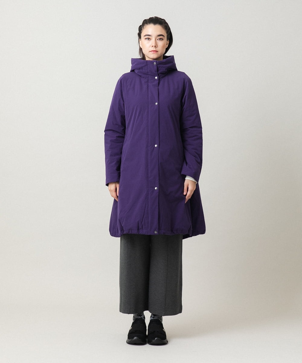 RSUCG01790 TRUNK HIROKO KOSHINO(ヒロココシノ) 【先行予約】フリーモーションタフタ中綿入りコート パープル