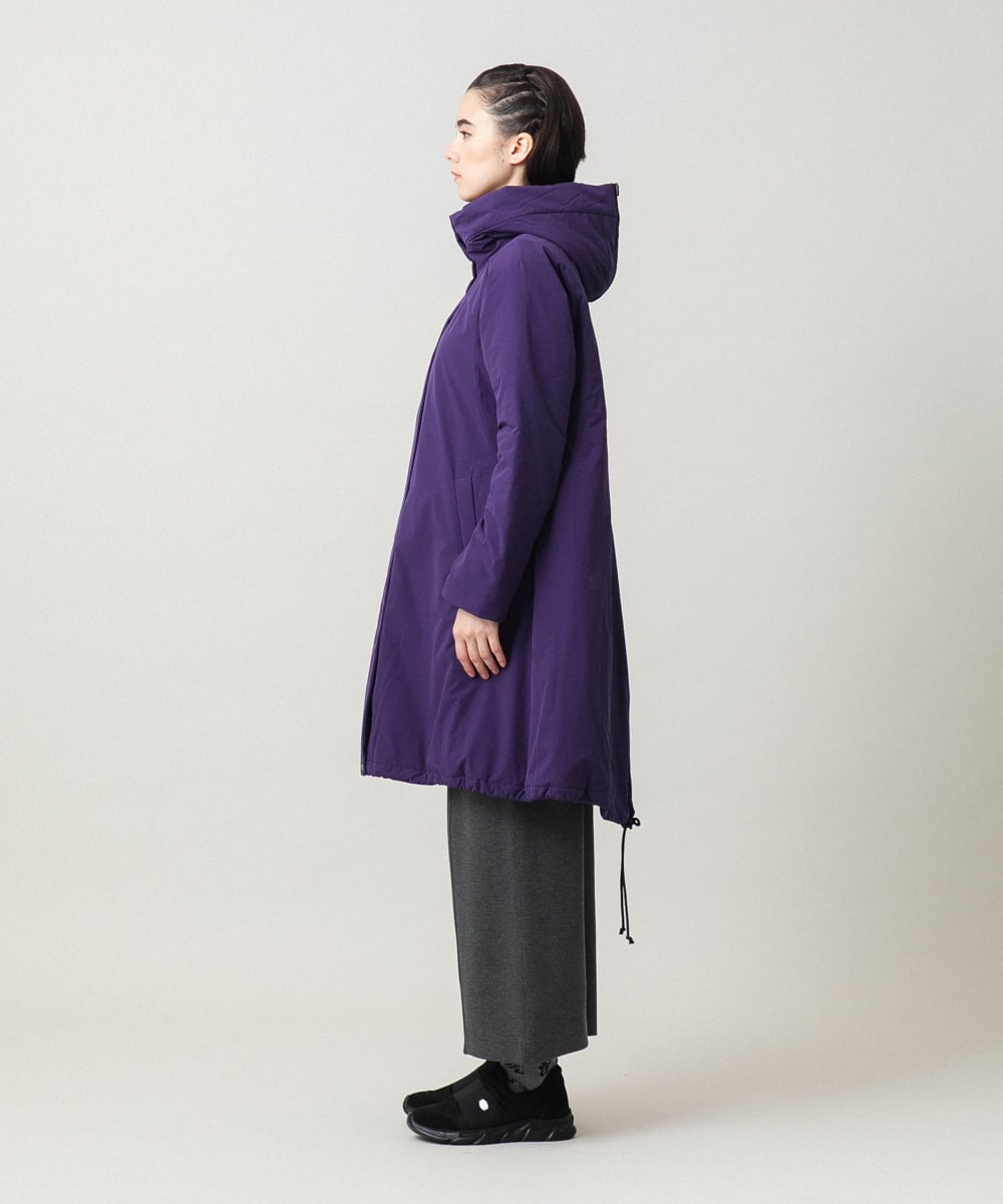 RSUCG01790 TRUNK HIROKO KOSHINO(ヒロココシノ) 【先行予約】フリーモーションタフタ中綿入りコート パープル