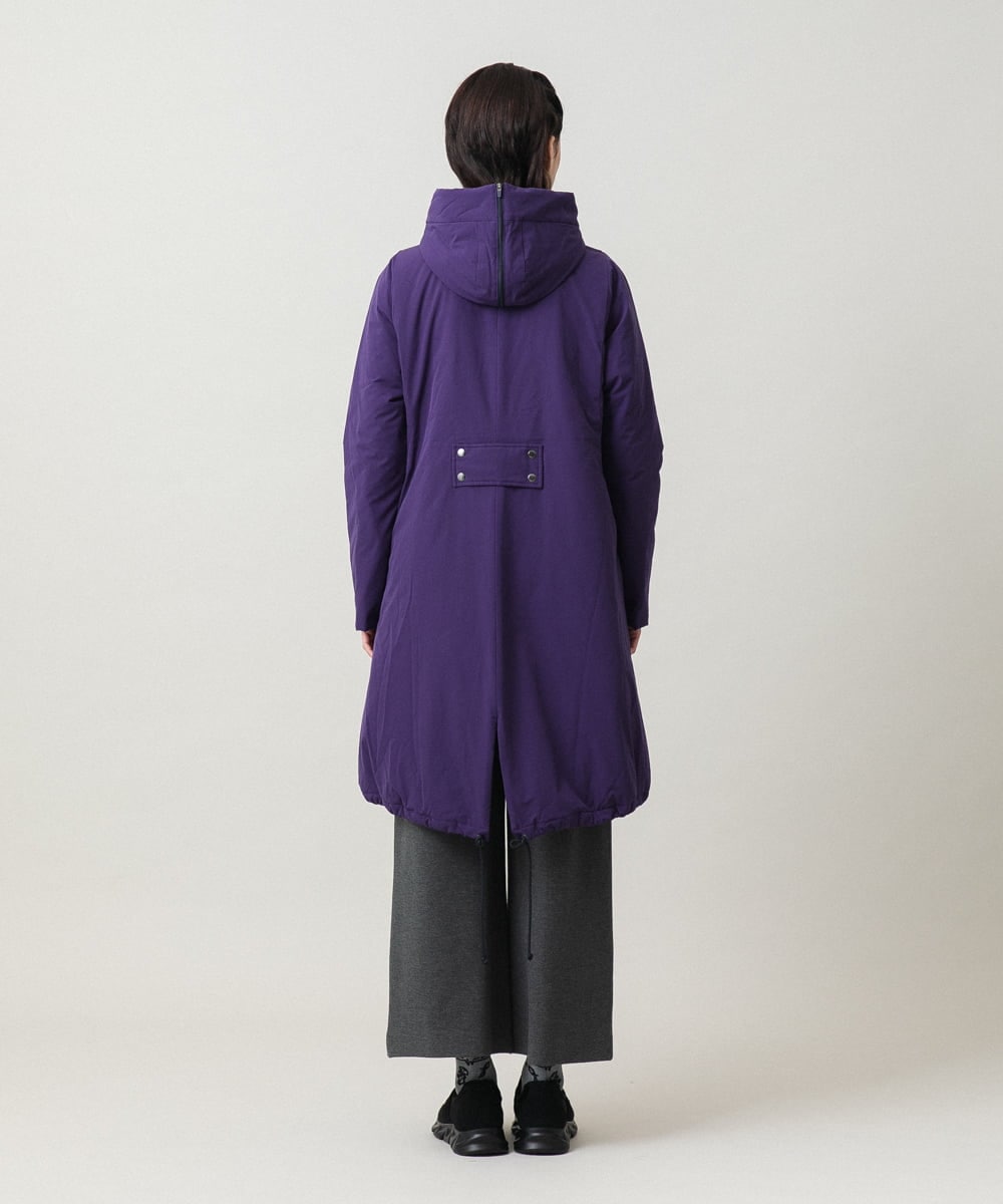 RSUCG01790 TRUNK HIROKO KOSHINO(ヒロココシノ) 【先行予約】フリーモーションタフタ中綿入りコート パープル