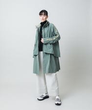 RSUED01860 TRUNK HIROKO KOSHINO(ヒロココシノ) ベスト×ジャケット3WAYデザインコート カーキ