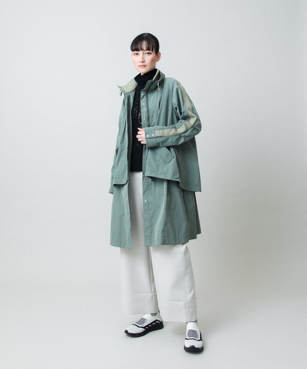 RSUED01860 TRUNK HIROKO KOSHINO(ヒロココシノ) ベスト×ジャケット3WAYデザインコート カーキ