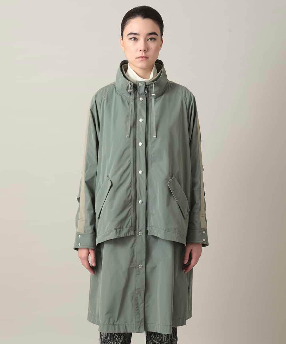 RSUED01860 TRUNK HIROKO KOSHINO(ヒロココシノ) ベスト×ジャケット3WAYデザインコート カーキ