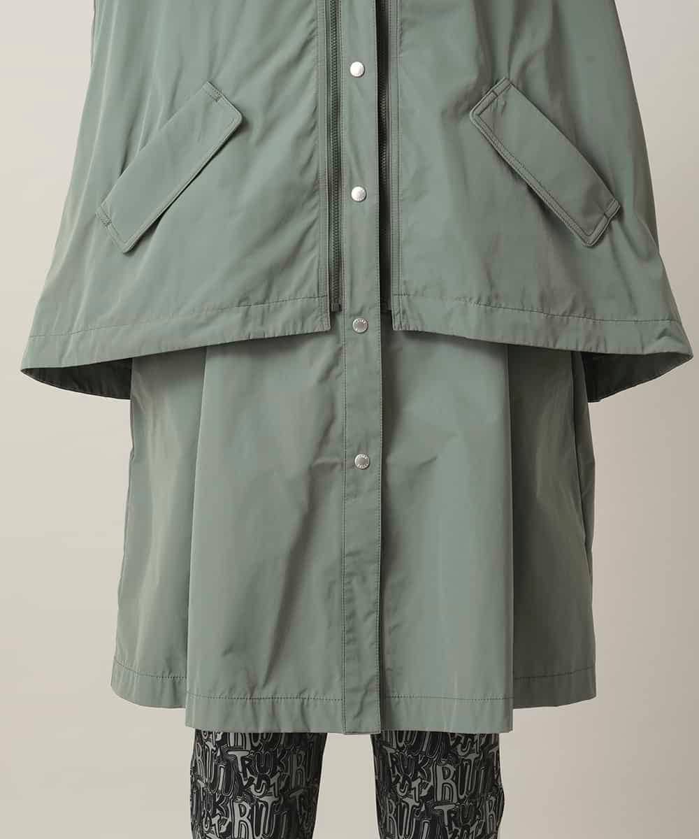 RSUED01860 TRUNK HIROKO KOSHINO(ヒロココシノ) ベスト×ジャケット3WAYデザインコート カーキ