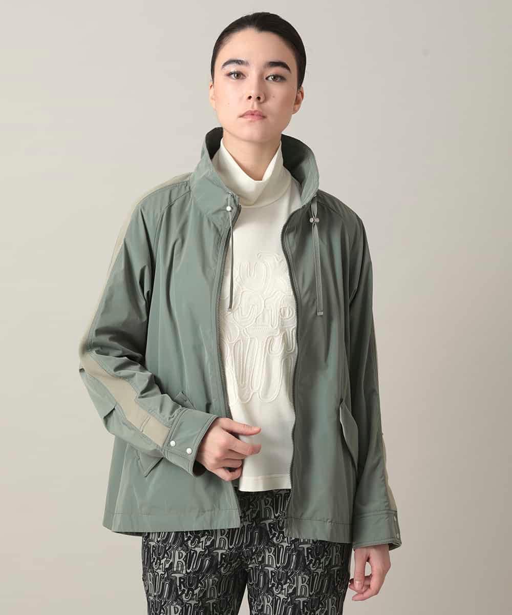 RSUED01860 TRUNK HIROKO KOSHINO(ヒロココシノ) ベスト×ジャケット3WAYデザインコート カーキ