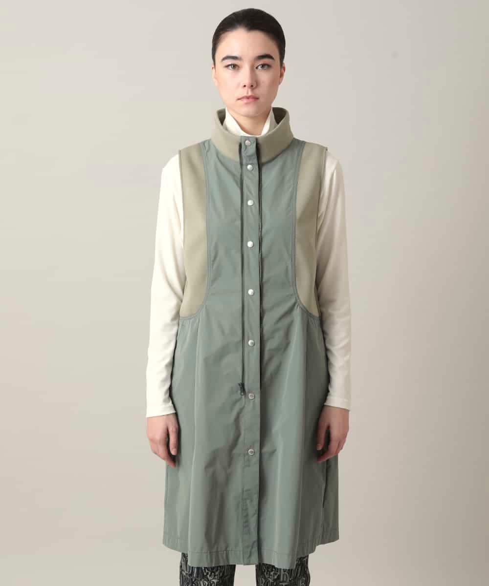 RSUED01860 TRUNK HIROKO KOSHINO(ヒロココシノ) ベスト×ジャケット3WAYデザインコート カーキ
