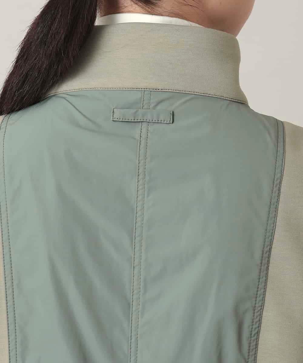 RSUED01860 TRUNK HIROKO KOSHINO(ヒロココシノ) ベスト×ジャケット3WAYデザインコート カーキ