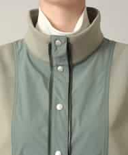 RSUED01860 TRUNK HIROKO KOSHINO(ヒロココシノ) ベスト×ジャケット3WAYデザインコート カーキ