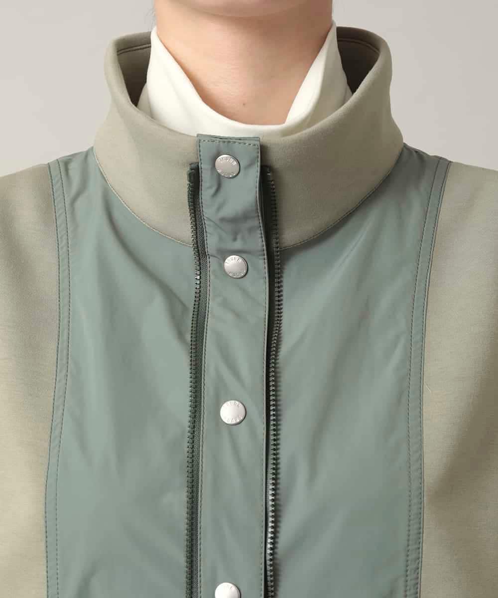 RSUED01860 TRUNK HIROKO KOSHINO(ヒロココシノ) ベスト×ジャケット3WAYデザインコート カーキ