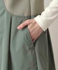 RSUED01860 TRUNK HIROKO KOSHINO(ヒロココシノ) ベスト×ジャケット3WAYデザインコート カーキ