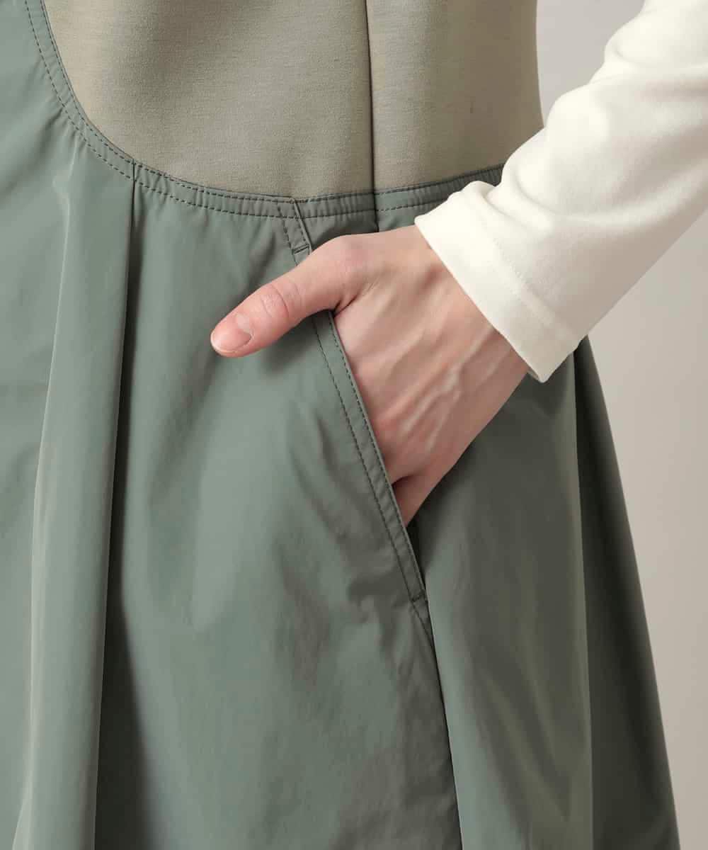 RSUED01860 TRUNK HIROKO KOSHINO(ヒロココシノ) ベスト×ジャケット3WAYデザインコート カーキ