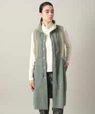 RSUED01860 TRUNK HIROKO KOSHINO(ヒロココシノ) ベスト×ジャケット3WAYデザインコート カーキ