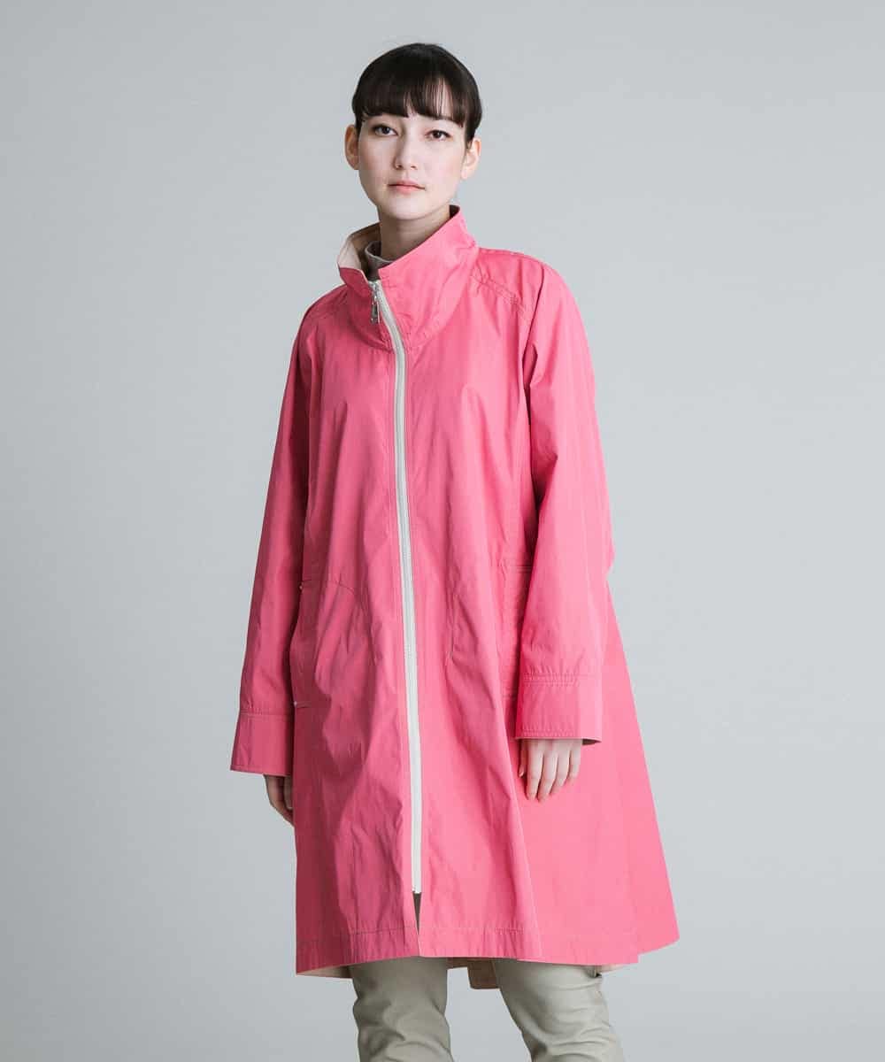 RSUES20660 TRUNK HIROKO KOSHINO 【洗濯機で洗える】スタンドカラーデザインスプリングコート