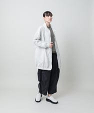 RSUFD01560 TRUNK HIROKO KOSHINO(ヒロココシノ) ナイロンタフタスプリングコート ライトイエロー