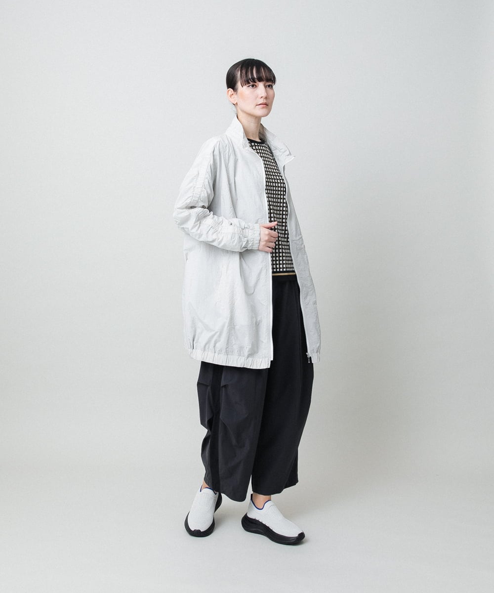 RSUFD01560 TRUNK HIROKO KOSHINO(ヒロココシノ) ナイロンタフタスプリングコート ライトイエロー