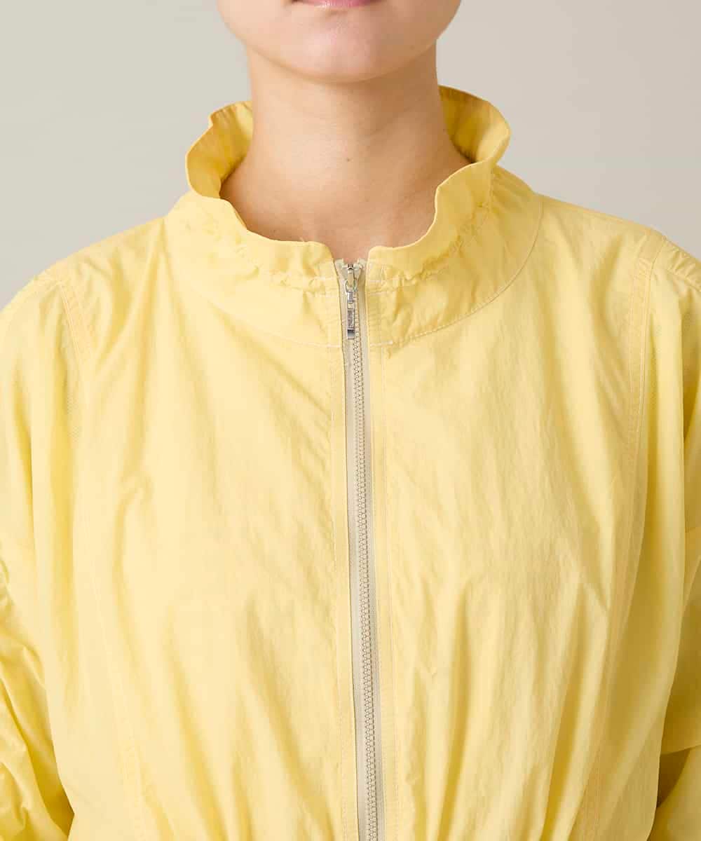 RSUFD01560 TRUNK HIROKO KOSHINO(ヒロココシノ) ナイロンタフタスプリングコート ライトイエロー