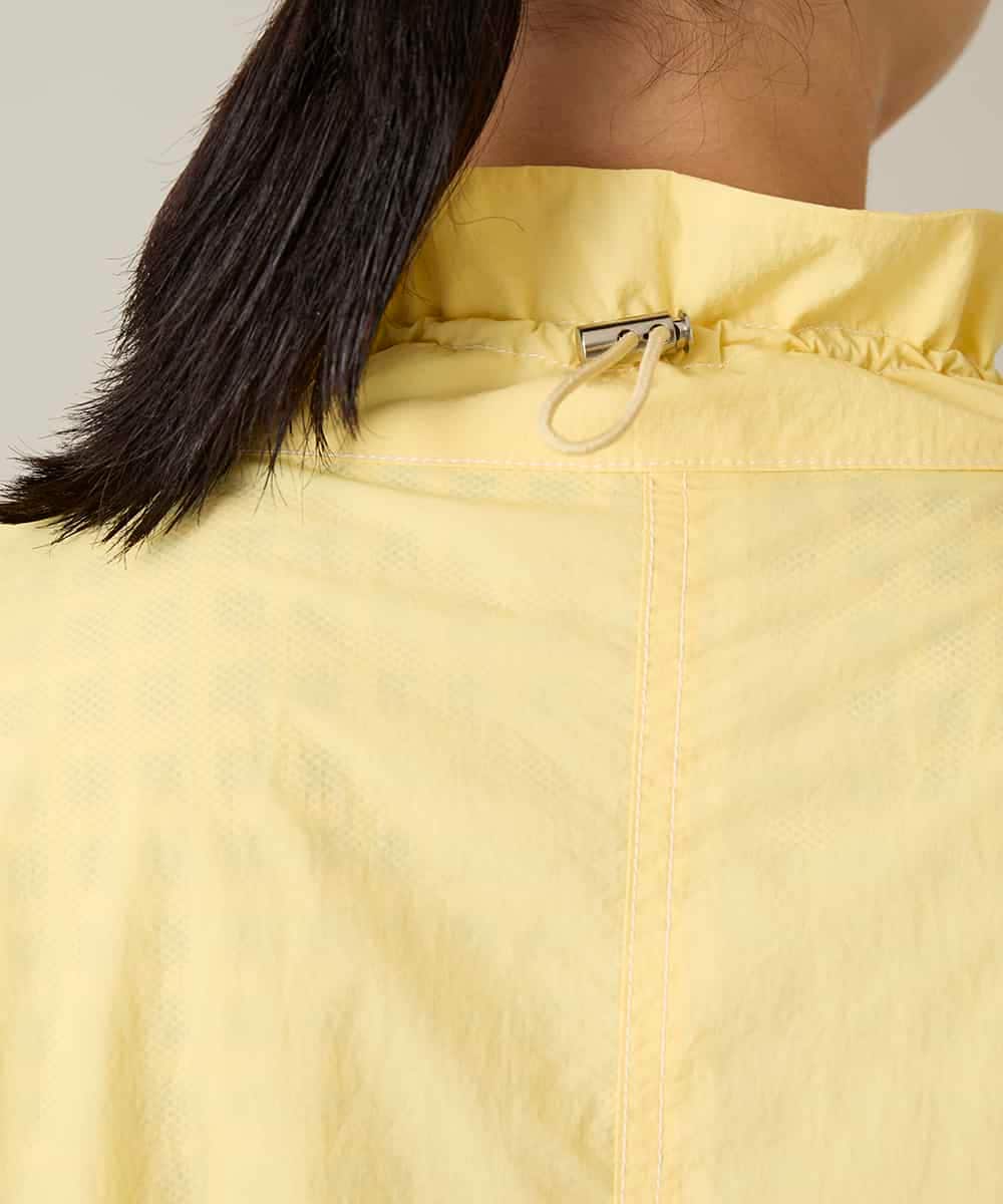 RSUFD01560 TRUNK HIROKO KOSHINO(ヒロココシノ) ナイロンタフタスプリングコート ライトイエロー