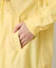 RSUFD01560 TRUNK HIROKO KOSHINO(ヒロココシノ) ナイロンタフタスプリングコート ライトイエロー