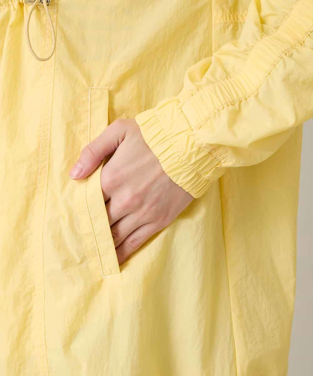RSUFD01560 TRUNK HIROKO KOSHINO(ヒロココシノ) ナイロンタフタスプリングコート ライトイエロー