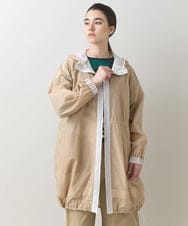 RSUFV04540 TRUNK HIROKO KOSHINO(ヒロココシノ) 【日本製/洗える】フード付きリバーシブルシアーロングコート ホワイト
