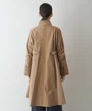 RSUJT33660 TRUNK HIROKO KOSHINO(ヒロココシノ) 【洗濯機で洗える】ジョイントニットデザインタフタコート ベージュ