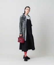 RSULD14660 TRUNK HIROKO KOSHINO(ヒロココシノ) デニムプリモーディアルロングコート/日本製/洗える ブラック
