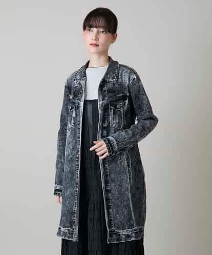 RSULD14660 TRUNK HIROKO KOSHINO デニムプリモーディアルロングコート/日本製/洗える