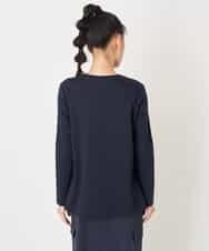 RYKLU20130 HIROKO BIS(ヒロコ ビス) 【洗える】コットンポンチロゴTシャツ ネイビー