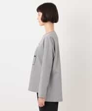 RYKLU20130 HIROKO BIS(ヒロコ ビス) 【洗える】コットンポンチロゴTシャツ グレー