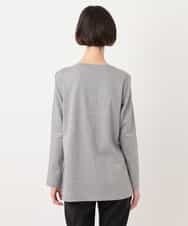 RYKLU20130 HIROKO BIS(ヒロコ ビス) 【洗える】コットンポンチロゴTシャツ グレー