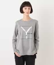 RYKLU20130 HIROKO BIS(ヒロコ ビス) 【洗える】コットンポンチロゴTシャツ グレー