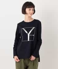 RYKLU20130 HIROKO BIS(ヒロコ ビス) 【洗える】コットンポンチロゴTシャツ グレー