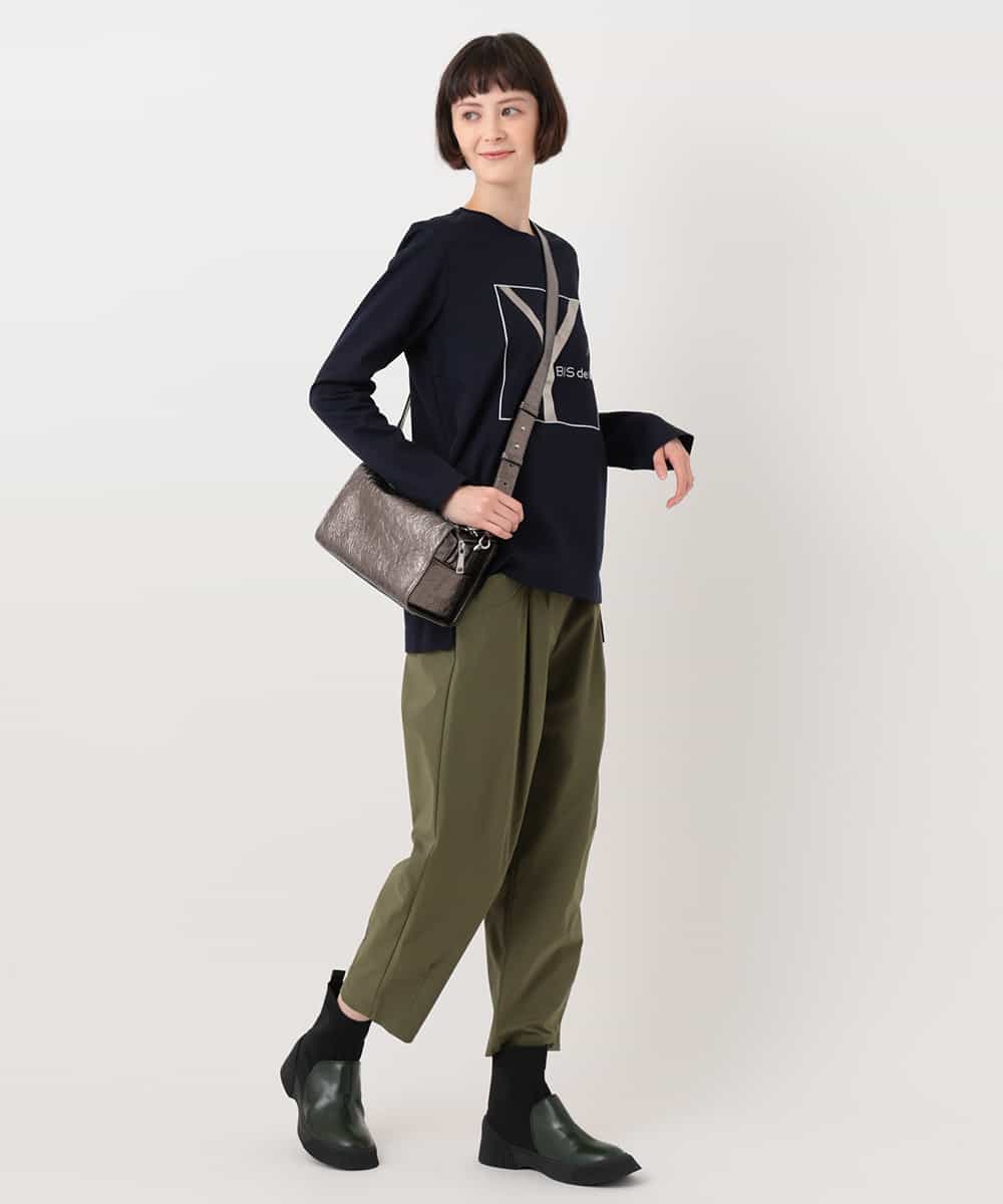 RYKLU20130 HIROKO BIS(ヒロコ ビス) 【洗える】コットンポンチロゴTシャツ グレー