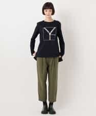 RYKLU20130 HIROKO BIS(ヒロコ ビス) 【洗える】コットンポンチロゴTシャツ グレー