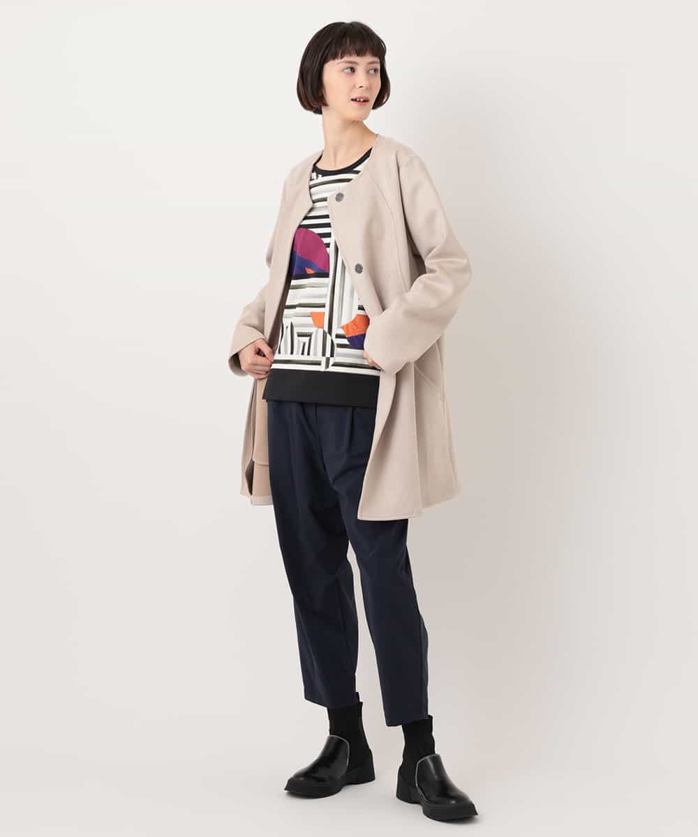 RYKLU32290 HIROKO BIS(ヒロコ ビス) 【洗濯機で洗える】ダンボールグラフィカルプリントカットソー グリーン