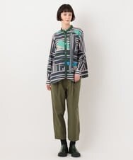 RYLLU41230 HIROKO BIS(ヒロコ ビス) 【洗濯機で洗える】ストレッチタフタリラックスパンツ ネイビー