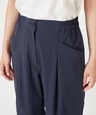 RYLLU41230 HIROKO BIS(ヒロコ ビス) 【洗濯機で洗える】ストレッチタフタリラックスパンツ ネイビー