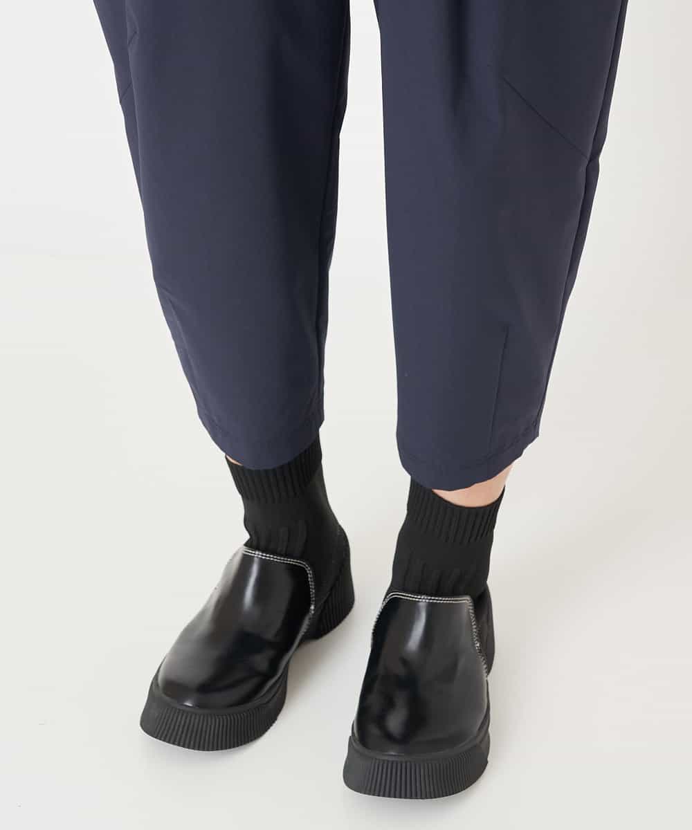 RYLLU41230 HIROKO BIS(ヒロコ ビス) 【洗濯機で洗える】ストレッチタフタリラックスパンツ ネイビー