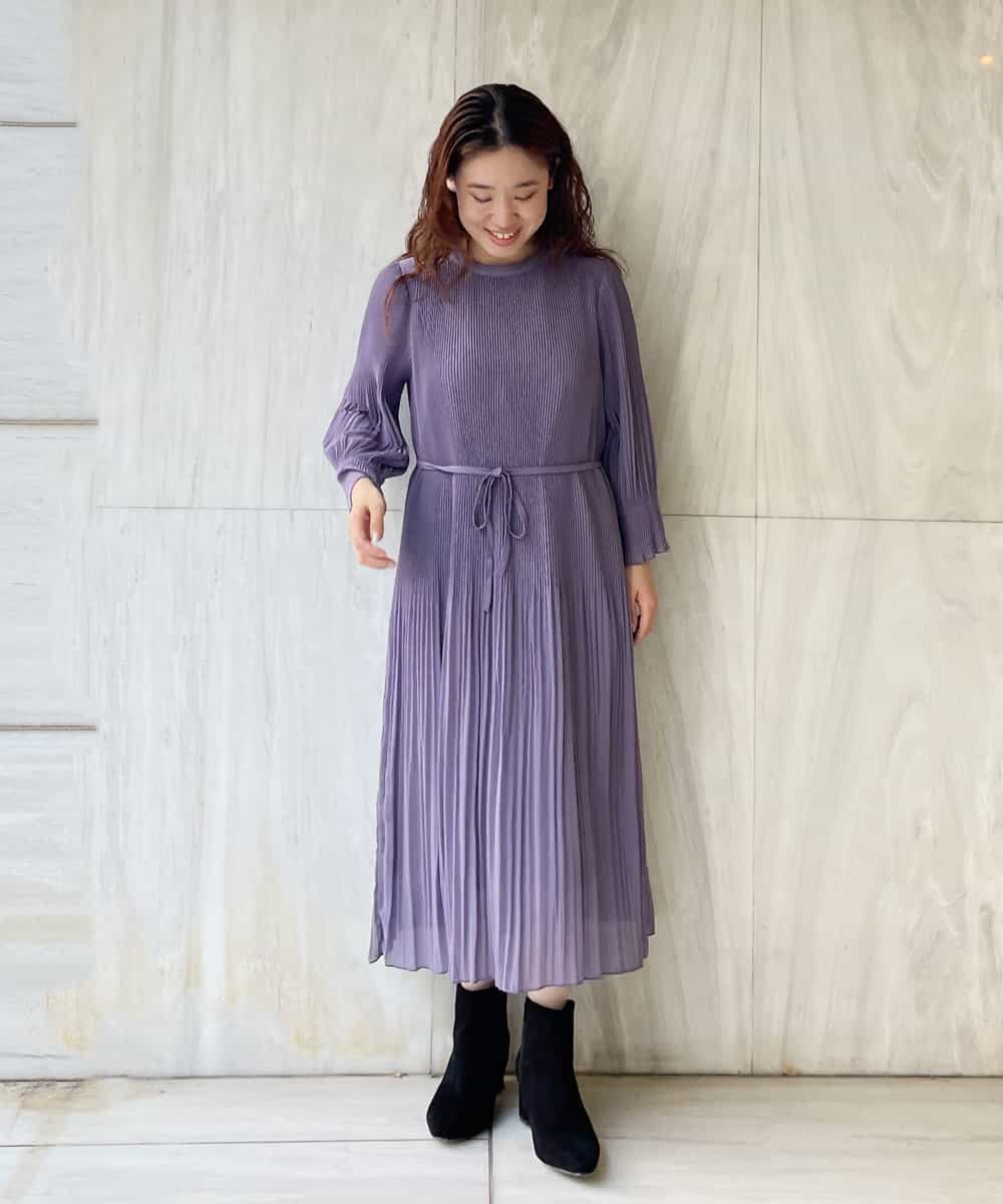 Ofuon 小さいサイズ メゾン ドゥ サンク 小さいサイズ 洗える クリスタルプリーツワンピース イトキンオンラインストア