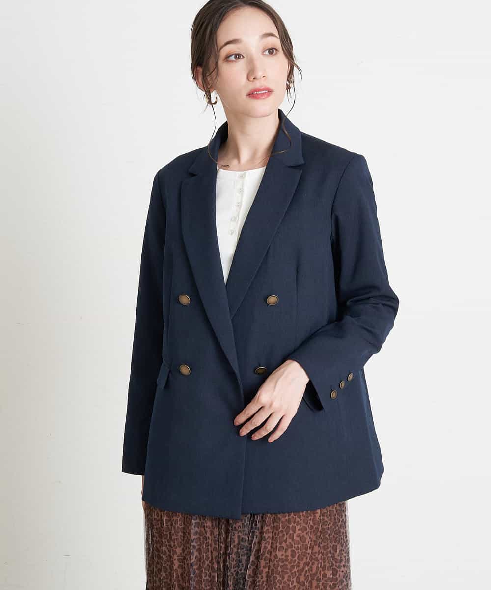 小さいサイズ 洗える ダブルブレストジャケット その他のジャケット スーツ Ofuon 小さいサイズ メゾン ドゥ サンク イトキンオンラインストア