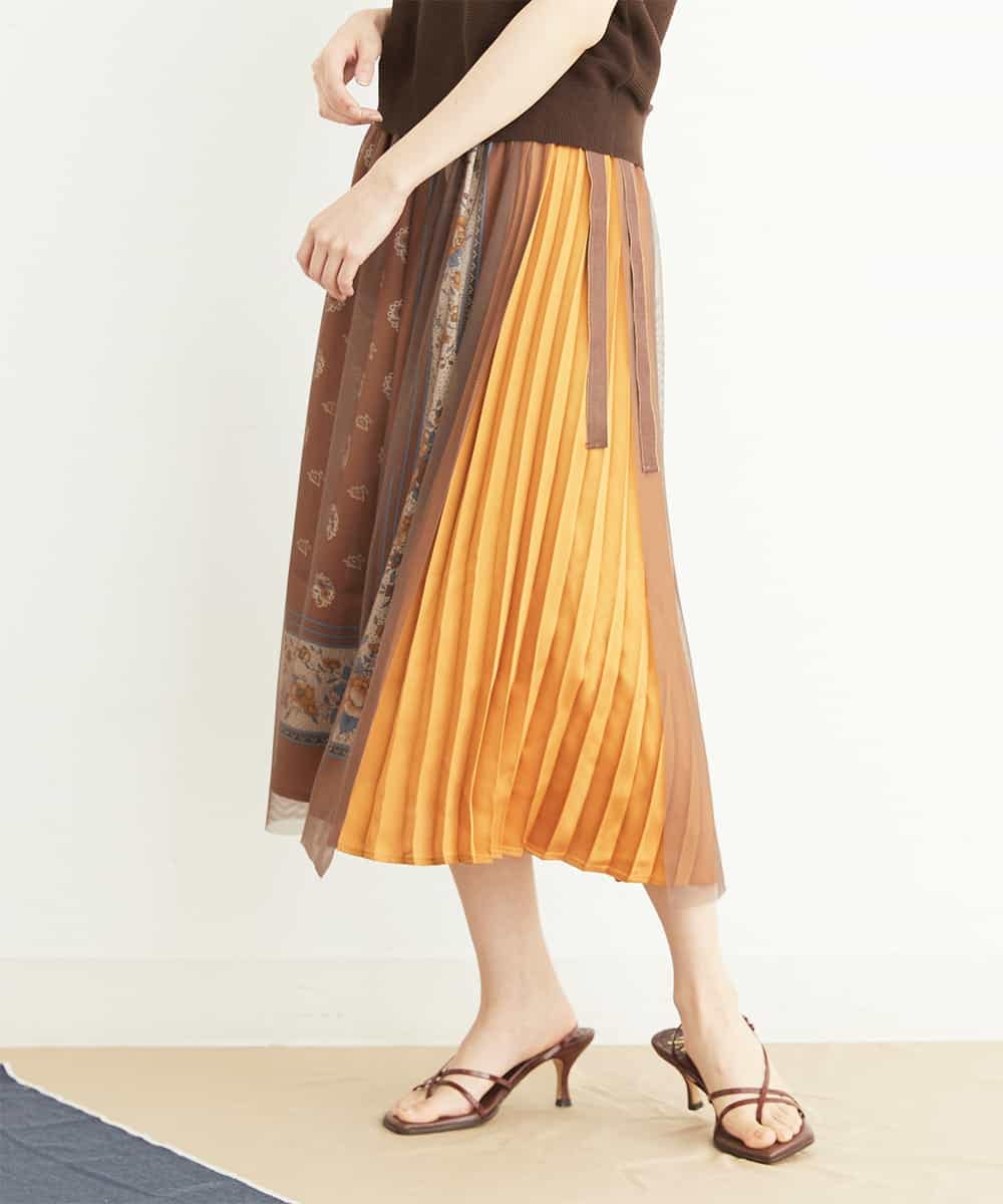 Re Mine リマイン チュール付きリメイク プリーツスカート イトキンオンラインストア