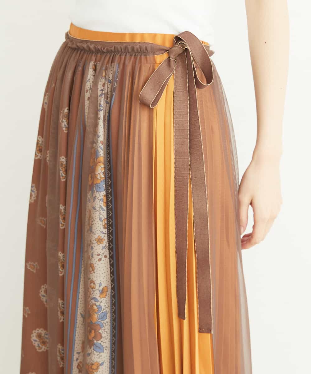 Re Mine リマイン チュール付きリメイク プリーツスカート イトキンオンラインストア