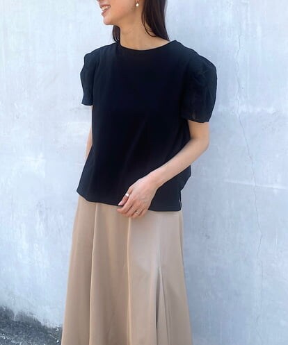 UCKGS76069 re:mine カットジャガード異素材使いスリーブTシャツ